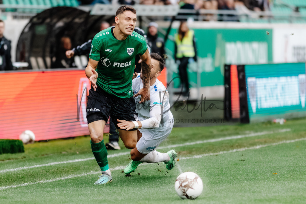 Regionalliga West, Saison 2022/2023, 13. Spieltag: SC Preußen Münster - 1. FC Düren | Regionalliga West, Saison 2022/2023, 13. Spieltag: SC Preußen Münster - 1. FC Düren am 22.10.2022 in Münster (Preußenstadion), Deutschland, Foto: sportfotografie.ms | Markus Paletta - Realisiert mit Pictrs.com