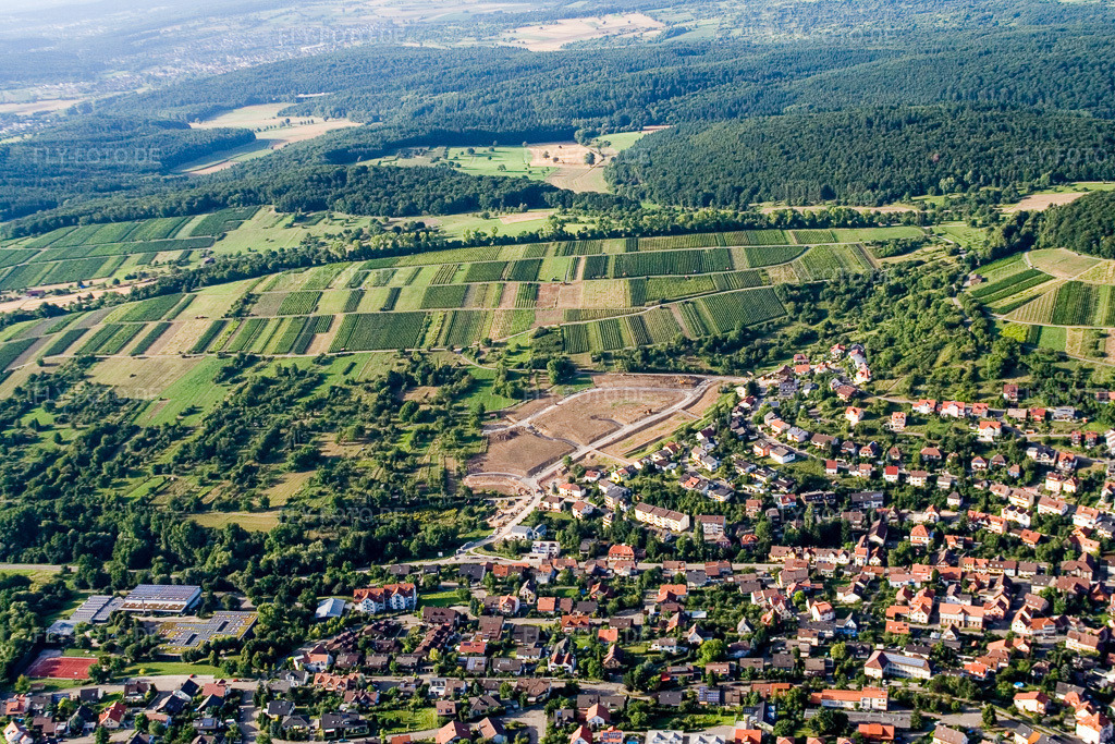 Luftbild: Schlattenseil im Ortsteil Dietlingen in Keltern im Bundesland Baden-Württemberg in Deutschland. Foto: IMG_12377.jpg vom 05.08.2008 durch Werner Riehm/FLY-FOTO.de