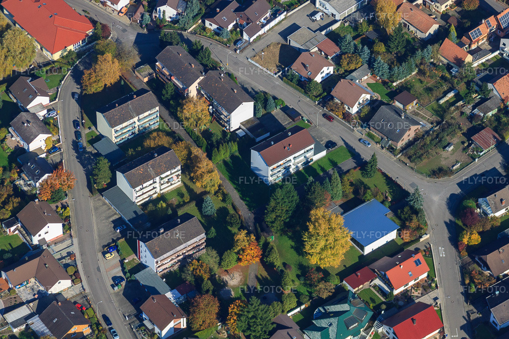 Luftbild: Konrad-Adenauer-Ring in Hagenbach im Bundesland Rheinland-Pfalz in Deutschland. Foto: IMG_35297.jpg vom 31.10.2010 durch Werner Riehm/FLY-FOTO.de