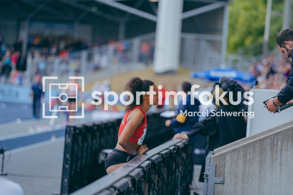 Deutsche Meisterschaften der Frauen und Männer 2026 | Tabea Christ, LG Brillux Münster, Weitsprung, Deutsche Meisterschaften der Frauen und Männer 2026, Lohrheidestadion Bochum-Wattenscheid, 26.07.2026. Foto: Marcel Schwering / sportimfokus - Realisiert mit Pictrs.com