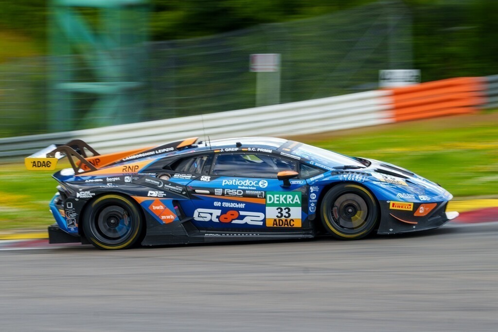 13.07.2024 ADAC GT Masters Nürburgring Bild: #5 Kwanda Mokoena und Max Reis im AMG GT3 vom Haupt Racing Team | 13.07.2024 ADAC GT Masters Nürburgring Bild: #5 Kwanda Mokoena und Max Reis im AMG GT3 vom Haupt Racing Team - Realisiert mit Pictrs.com