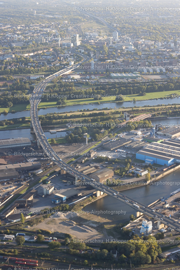 Luftbild-Duisburg Berliner Brücke A59- 51.449527_ 6.779178-7797 | Luftbildfotografie und Luftbildfotograf Hermann Klöpper - Realisiert mit Pictrs.com