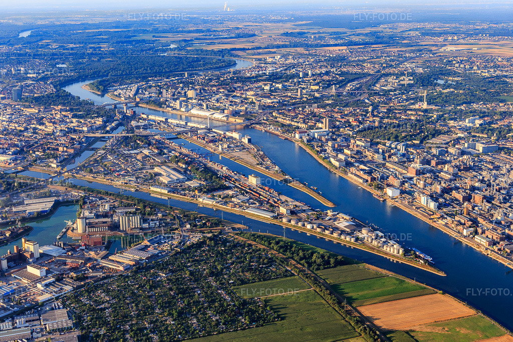 Luftbild: BASF im Ortsteil Innenstadt in Mannheim im Bundesland Baden-Württemberg in Deutschland. Foto: IMG_109512.jpg vom 31.07.2018 durch Werner Riehm/FLY-FOTO.deWWW.BASF.COM