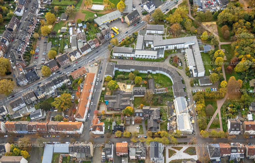 Hamm221012052 | Luftbild, Caritas-Alteneim und Pflegeheim St. Vinzenz-Vorsterhausen, kath. Kindergarten St. Josef, Baustelle Im Josefswinkel, Mitte, Hamm, Ruhrgebiet, Nordrhein-Westfalen, Deutschland