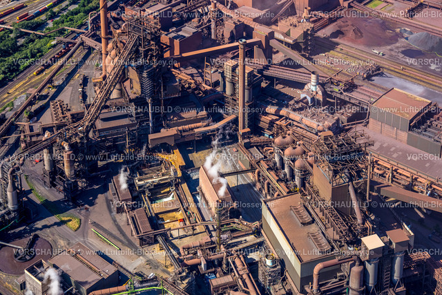 Duisburg230706782 | Luftbild, thyssenkrupp Steel Europe - Schwelgern, Marxloh, Duisburg, Ruhrgebiet, Nordrhein-Westfalen, Deutschland