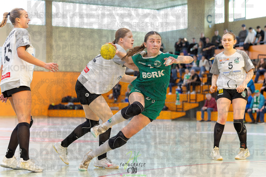 Jugendbundesliga wJA, Pokalrunde, HSG Kleenheim/Langgöns - Frisch Auf Göppingen | Jugendbundesliga wJA, Pokalrunde, HSG Kleenheim/Langgöns - Frisch Auf Göppingen am 28.02.2026 in Oberkleen (Weidig-Halle)Photo © 2026 - Jörg Heinrich - Realisiert mit Pictrs.com