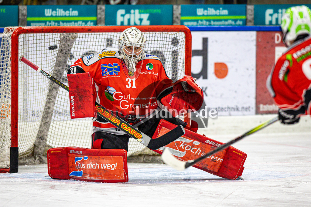 TSV Peißenberg MINERS gegen EHC Königsbrunn PINGUINE | Eishockey Bayernliga Herren Playoffs Viertelfinale 2024/25 - Spiel 4 von 7, TSV Peißenberg MINERS gegen EHC Königsbrunn PINGUINE, 20250216,Korbinian SERTL (MINERS Goali 31) in Aktion, Freisteller,2025-02-16 in Peißenberg (Eisstadion Peißenberg)Korbinian SERTL (MINERS Goali 31)Copyright: WolfgangxLindner foto-lindner.de