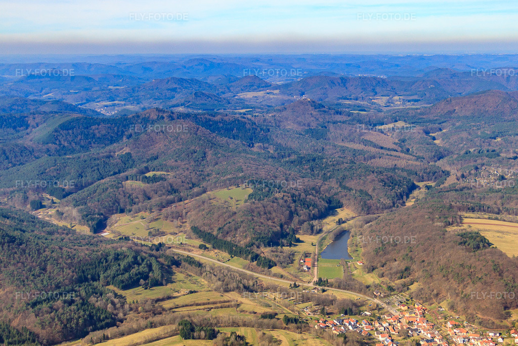 Luftbild: Silzer See am Klingbach in Silz im Bundesland Rheinland-Pfalz in Deutschland. Foto: IMG_38366.jpg vom 20.03.2011 durch Werner Riehm/FLY-FOTO.de