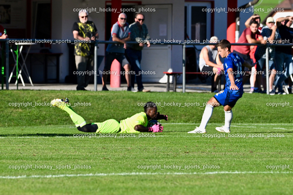 ATUS Nötsch vs. Thal Assling | #99 Ayotunde Ezekiel Ikuepamitan Thal Assling, #18 Matej Palcic Thal Assling, ATUS Nötsch vs. Thal Assling, ATUS Nötsch vs. Thal Assling am 31.08.2025 in Nötsch (Dobratsch Arena), Austria, (Photo by Bernd Stefan)