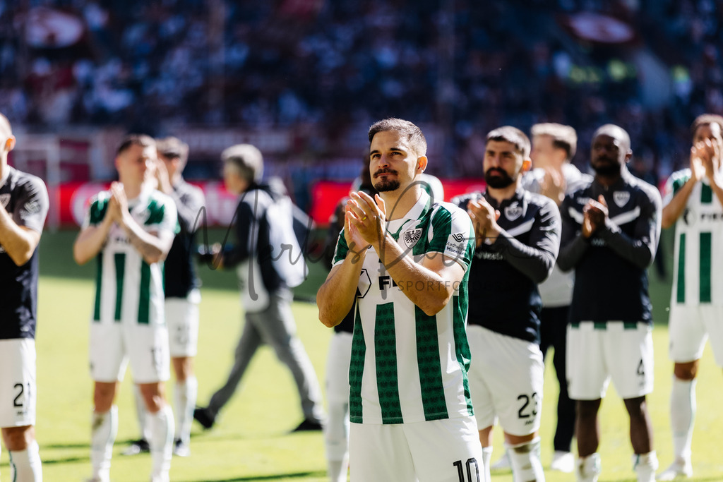 2. Bundesliga, Saison 2024/25, 28. Spieltag: Fortuna Düsseldorf - SC Preußen Münster | Düsseldorf, 05.04.2025: 2. Bundesliga, 28. Spieltag, Fortuna Düsseldorf gegen SC Preußen Münster in der Merkur Spiel-Arena in Düsseldorf. Foto: sportfotografie.ms | Markus Paletta - Realisiert mit Pictrs.com