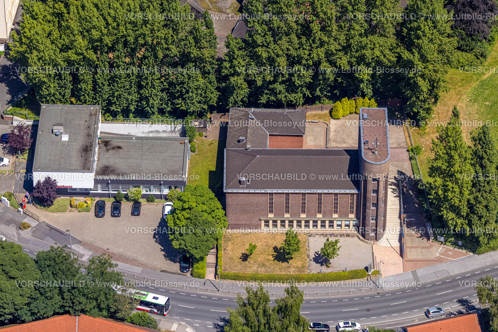 Dortmund220705802 | Luftbild, Verheißungskirche - Evang.  Miriam-Kirche, Kirchlinde, Dortmund, Ruhrgebiet, Nordrhein-Westfalen, Deutschland