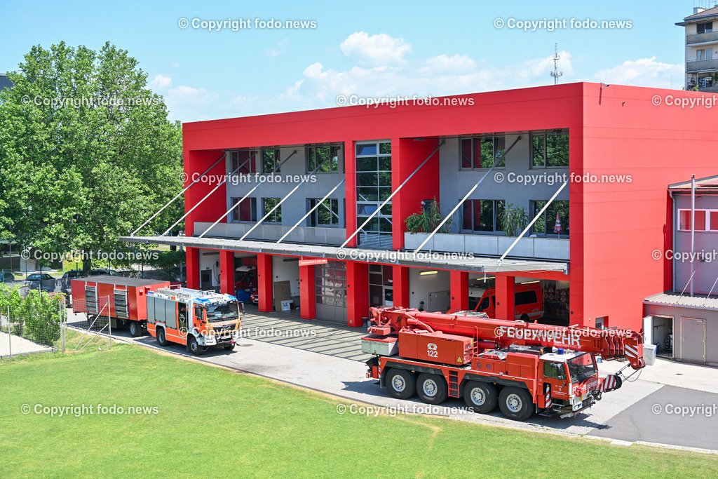Berufsfeuerwehr Linz_ 26.06.2023-9 | 26.06.2023, Linz, AUT, Berufsfeuerwehr Linz, 90 Jahre Jubilaeum, im Bild Haupfeuerwache Linz