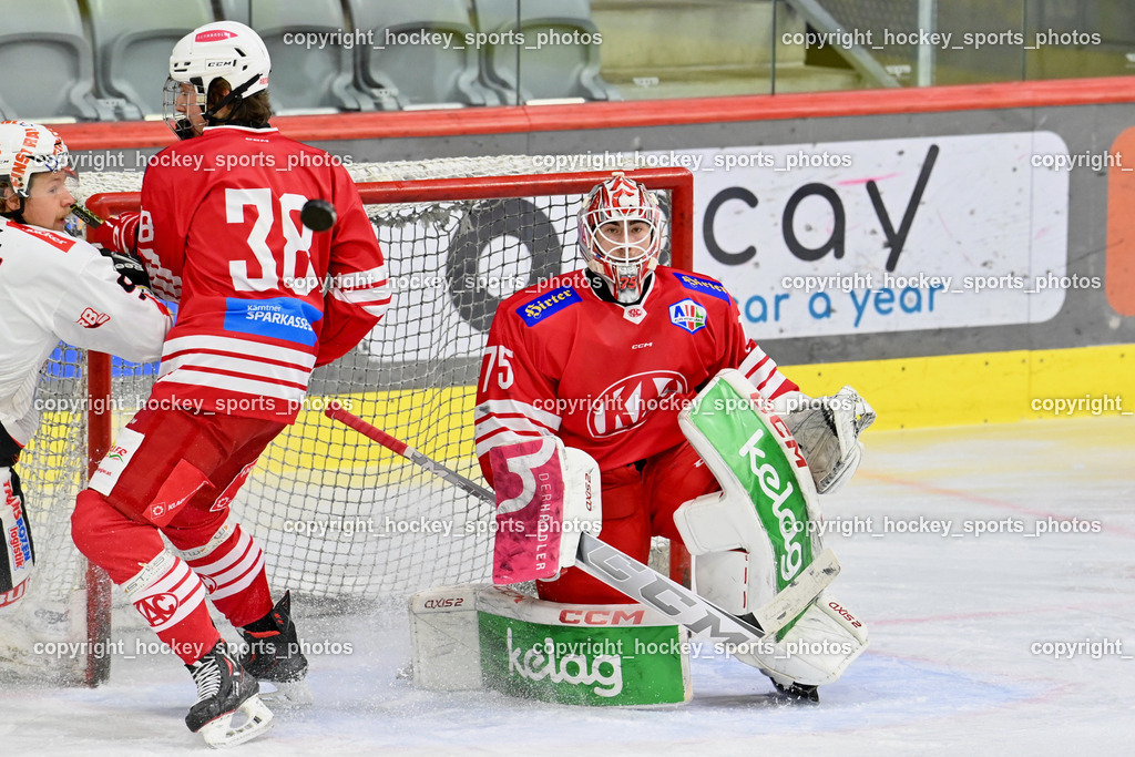 EC KAC Future Team vs. Rittner Buam 16.11.202 | #38 Böhs Gerrit, #75 Kropiunig Ralf