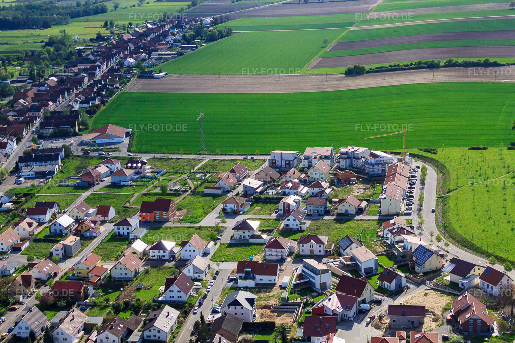 Luftbild: Am Höhenweg aus Osten in Kandel im Bundesland Rheinland-Pfalz in Deutschland. Foto: IMG_49932.jpg vom 01.05.2012 durch Werner Riehm/FLY-FOTO.de