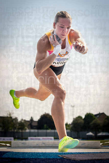 Multisport Event; Ratingen, 27.06.2026 | RATINGEN, GERMANY - JUNE 27, 2026 : Lexie Keller (USA / United States) competing in the shot put during the Multisport Event at Stadion Ratingen on June 27, 2026 in Ratingen, Germany.