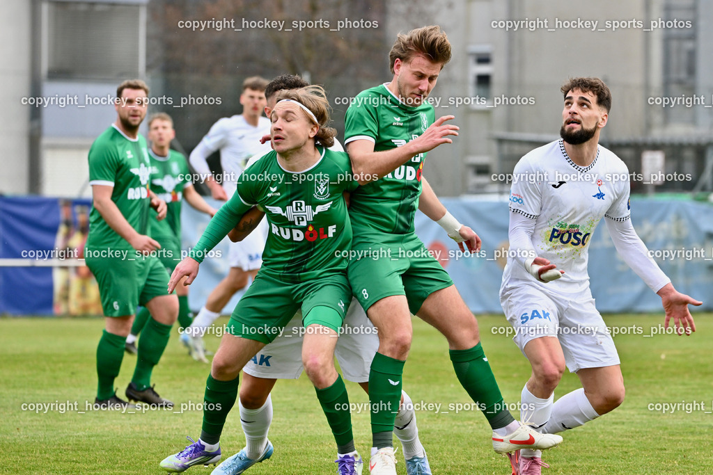 SAK vs. VST Völkermarkt | #20 Lukas Alfred Sadnik VST Völkermarkt, #8 Lukas Urnik VST Völkermarkt, #24 Jovan Koprivica SAK, SAK vs. VST Völkermarkt, SAK vs. VST Völkermarkt am 21.03.2026 in Klagenfurt (Sportpark Welzenegg), Austria, (Photo by Bernd Stefan)