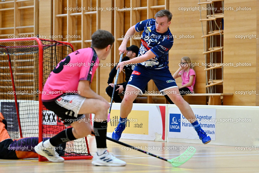 VSV Unihockey vs. Wiener Floorball Verein | #25 Jan Blazic VSV Unihockey, VSV Unihockey vs. Wiener Floorball Verein, VSV Unihockey vs. Wiener Floorball Verein am 18.05.2025 in Villach (Ballspielhalle St. Martin), Austria, (Photo by Bernd Stefan)