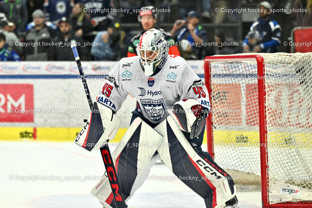 EC IDM Wärmepumpen VSV vs. Hydro Fehervar | #45 Rasmus Reijola Hydro Fehervar, EC IDM Wärmepumpen VSV vs. Hydro Fehervar, EC IDM WÄRMEPUMPEN VSV vs. Hydro Fehervar AV19 am 05.10.2025 in Villach (Stadthalle Villach), Austria, (Photo by Bernd Stefan)