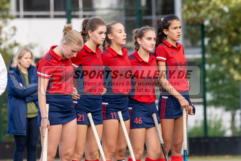 SFE_20231021_0228 | Deutsche Meisterschaft Weibliche U16 Halbfinale Düsseldorfer HC - Harvestehuder THC am 21.10.2023 in Köln (Düsseldorfer Hockeyclub 1905 e.V.), Photo: Stephan Fehrmann 2023 (Sports-Gallery)