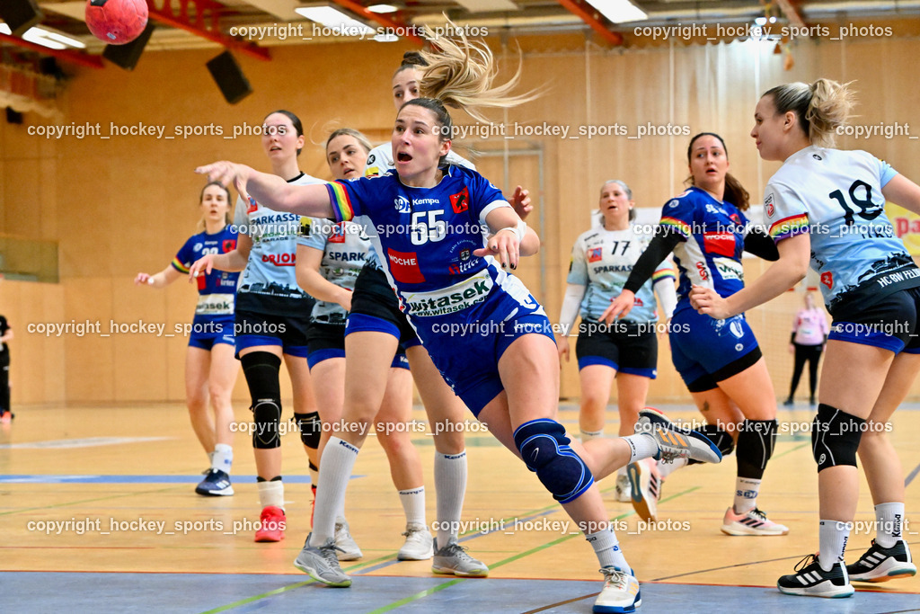 SC Ferlach Damen vs. Handballclub BW Feldkirch 1.4.2023 | #55 Pavkovic Andrea, #18 JAKOB Marina