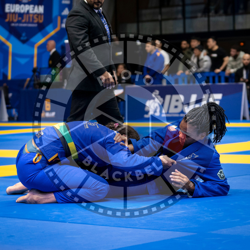 20240126PBB0561 | Fighters compete during the Brazilian Jiu-Jitsu European Championship of the IBJJF in Paris, France, on January 26, 2024.