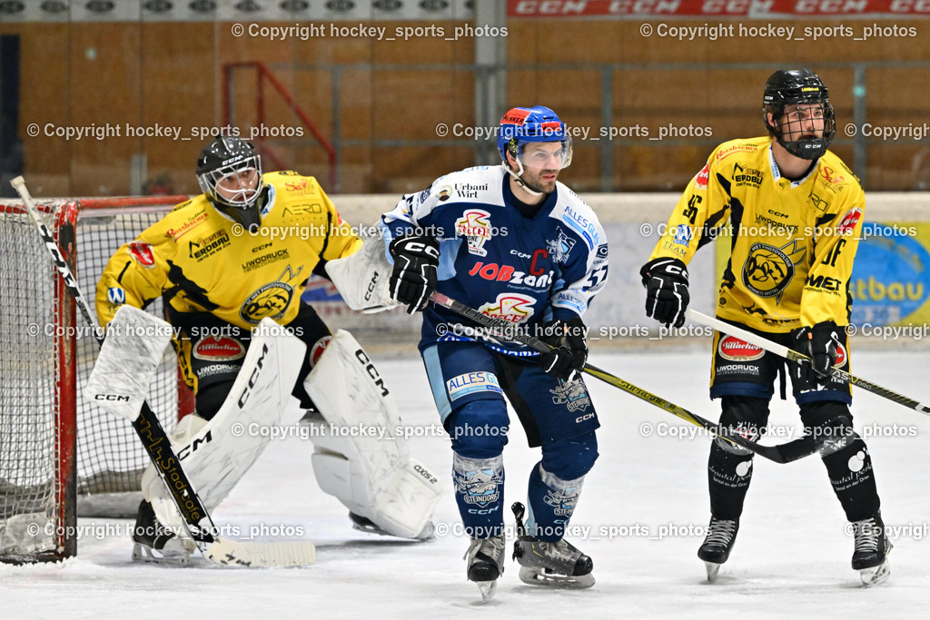EC Spittal Hornets vs. ESC Steindorf 10.2.2024 | #1 Zauchner Rene, #57 Wilfan Franz, #96 Peharz Joshua