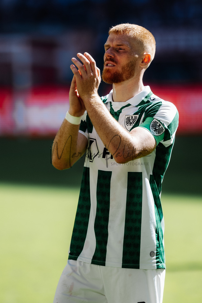 2. Bundesliga, Saison 2024/25, 28. Spieltag: Fortuna Düsseldorf - SC Preußen Münster | Düsseldorf, 05.04.2025: 2. Bundesliga, 28. Spieltag, Fortuna Düsseldorf gegen SC Preußen Münster in der Merkur Spiel-Arena in Düsseldorf. Foto: sportfotografie.ms | Markus Paletta - Realisiert mit Pictrs.com