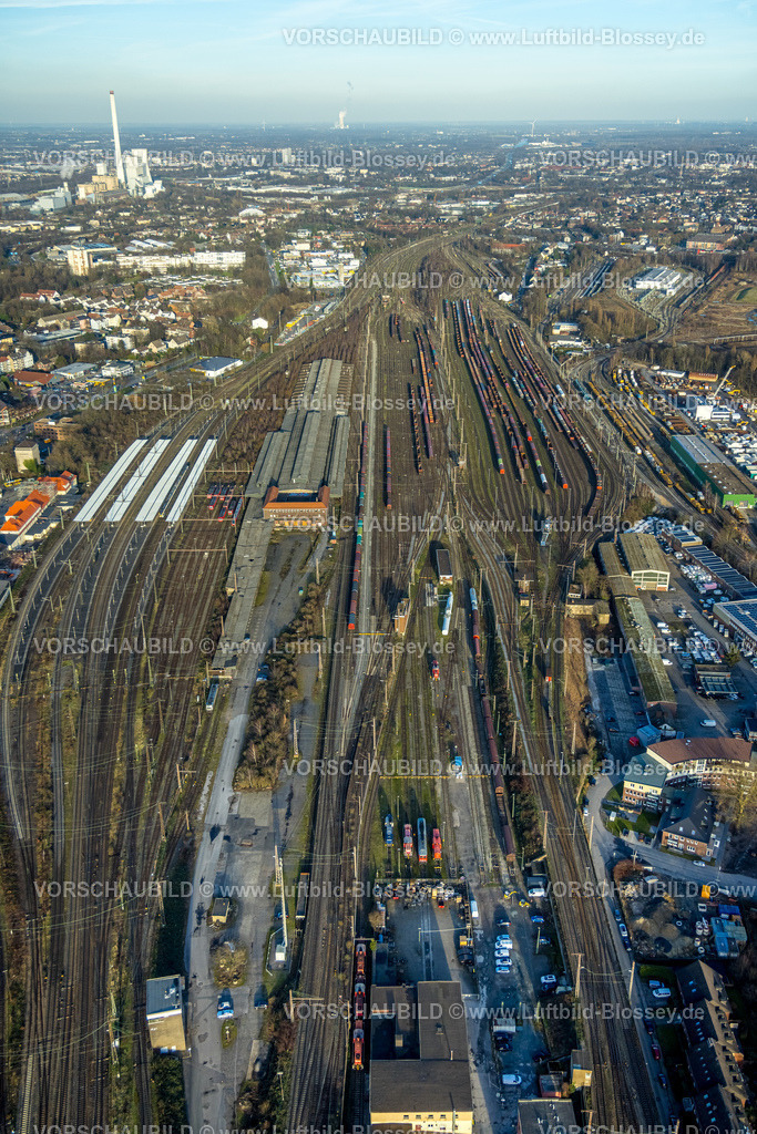 Herne240104219 | Luftbild, Wanne-Eickel Hbf Hauptbahnhof und Güterbahnhof, Wanne, Herne, Ruhrgebiet, Nordrhein-Westfalen, Deutschland