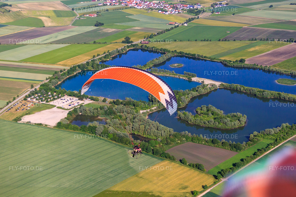 Luftbild: See Camping Rottenacker am Badesee Heppenäcker in Rottenacker im Bundesland Baden-Württemberg in Deutschland. – Foto: IMG_67384.jpg vom 08.06.2014 durch Werner Riehm/FLY-FOTO.de – Auflösung des Originals: 4752 x 3168 px – Internetseite der Gemeinde Rottenacker