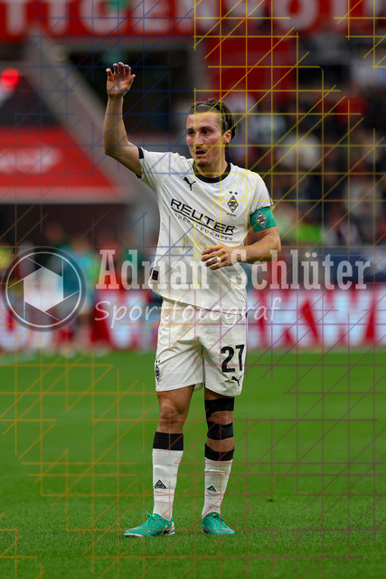 Bayer 04 Leverkusen vs Borussia Mönchengladbach - Bundesliga  | Leverkusen, Deutschland, 21.09.25:   Rocco Reitz (Borussia Mönchengladbach) gestikuliert, Gestik waehrend des Spiels der Bundesliga zwischen  Bayer 04 Leverkusen vs Borussia Mönchengladbach in der BayArena(Foto von Brauer-Fotoagentur / Adrian Schlueter)