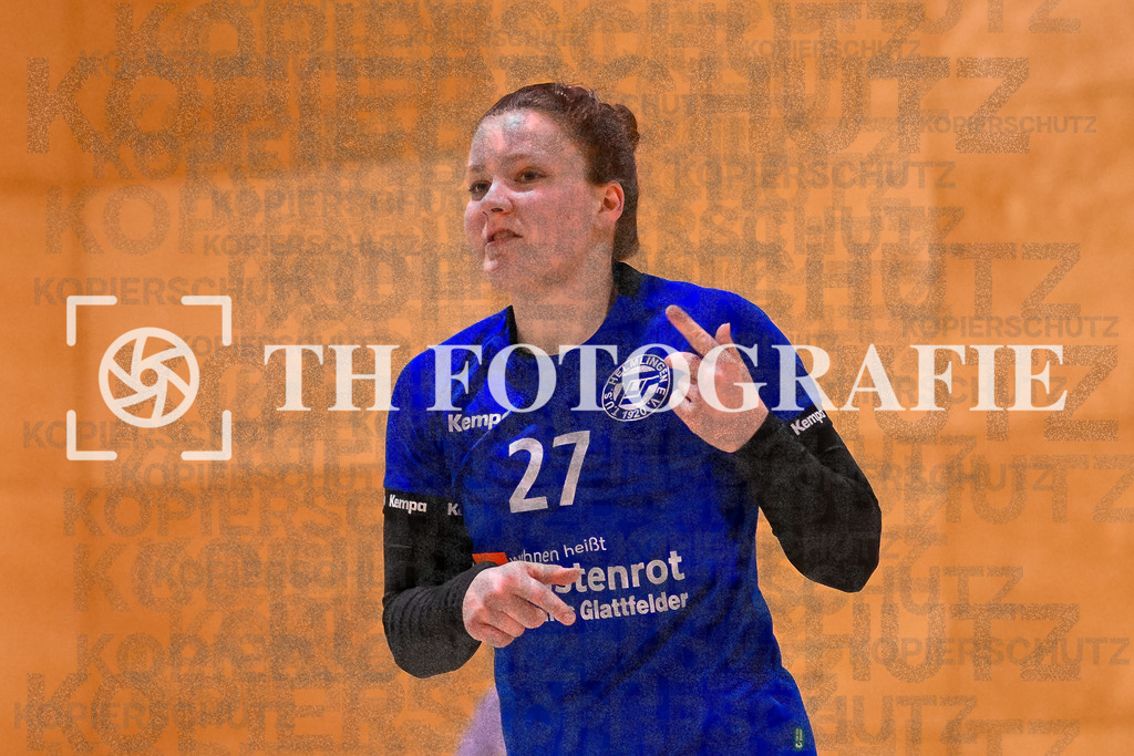 GER, SG Maulburg/Steinen - TuS Helmlingen, Handball, Suedbadenliga, 14. Spieltag, Saison 2023/2024, 17.02.2024 | Celine Thallner (TuS Helmlingen, #27)

GER, SG Maulburg/Steinen - TuS Helmlingen, Handball, Suedbadenliga, 14. Spieltag, Saison 2023/2024, 17.02.2024

Foto: TH Fotografie/Thomas Hess