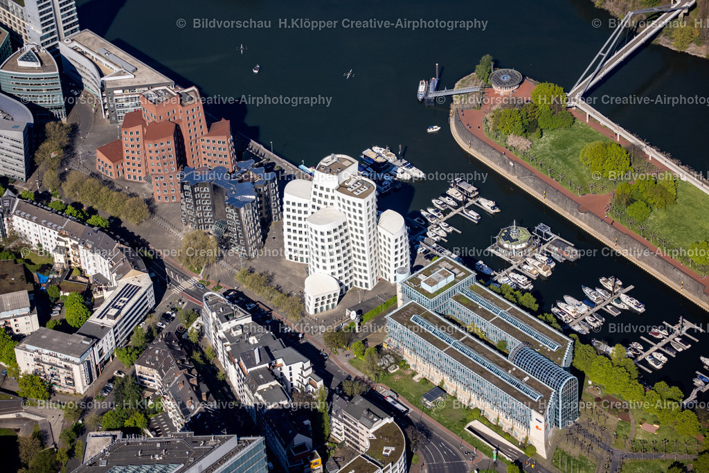 Luftbild  Hammer Str. Neuer Zollhof _ Meerbar _ WDR Düsseldorf   439A3506 | Luftbildfotografie Hermann Klöpper/ Creative-Airphotography - Realisiert mit Pictrs.com