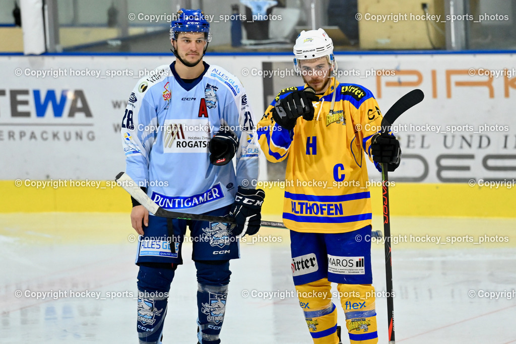  ESC Steindorf vs. EHC Althofen 2.3.2023 | #28 Bacher Stefan, #67 Schettina Kevin