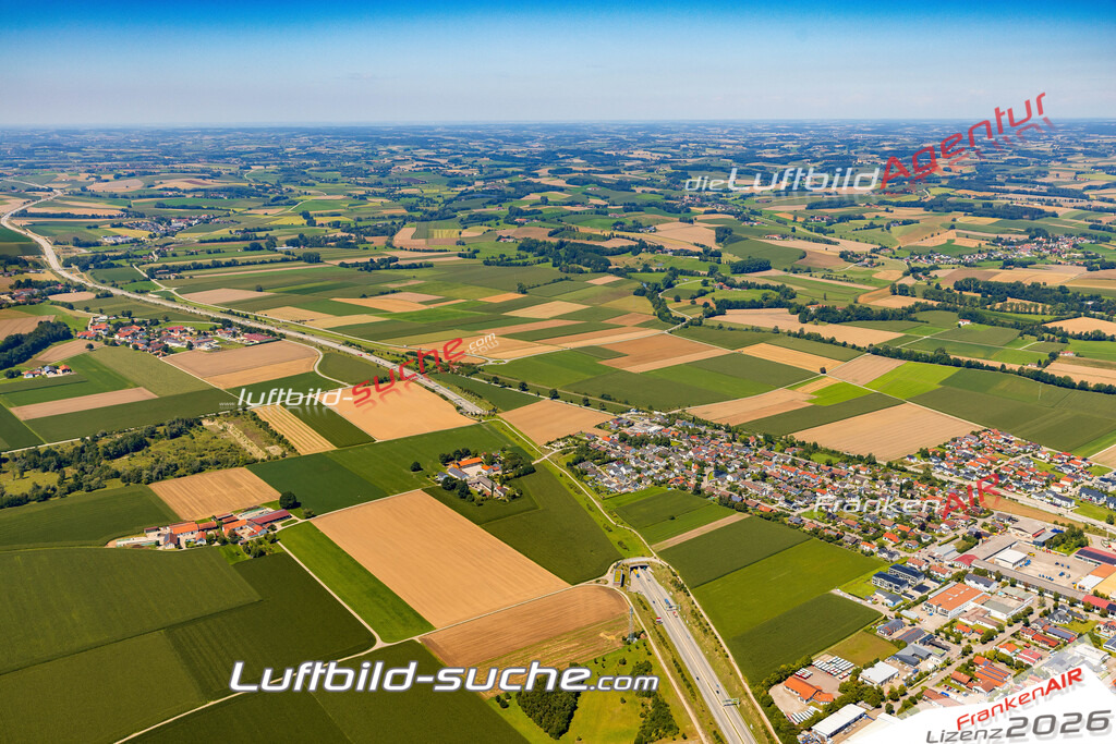 Wimpasing Ampfing Bild- Das Luftbild wurde 2025 vom UL-Flugzeug heraus erstellt ( keine Drohne ) - Hochauflösende Luftaufnahme -Nicht vergleichbar mit Google Maps oder Satelittenbilder- Die Geschenkidee !Mit Lizenz und Bildrechte bestellbar
