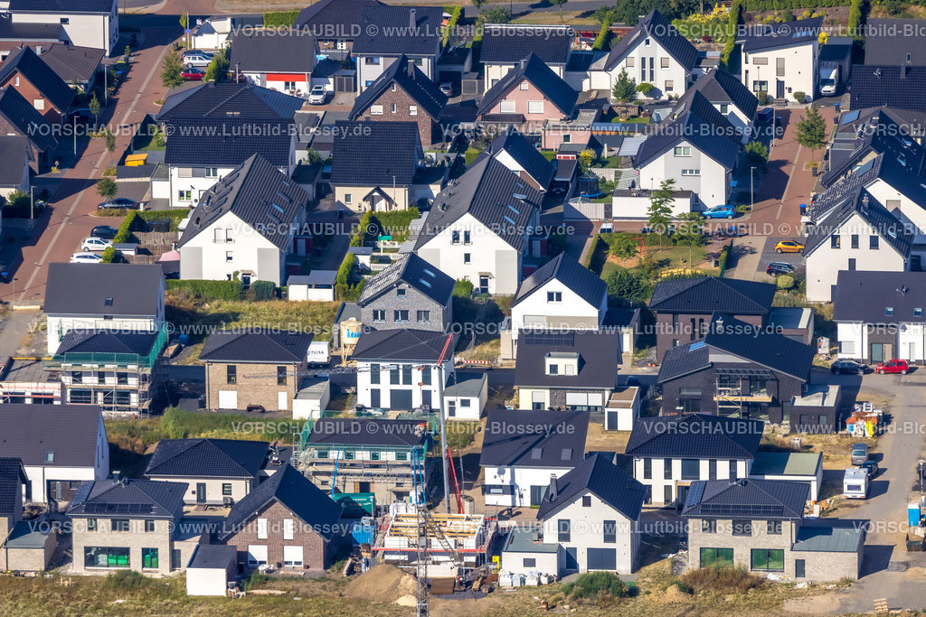 Hamm220700096 | Luftbild, Baustelle mit Neubaugebiet Heimshof Ost am Sachsenring, Heessen, Hamm, Ruhrgebiet, Nordrhein-Westfalen, Deutschland