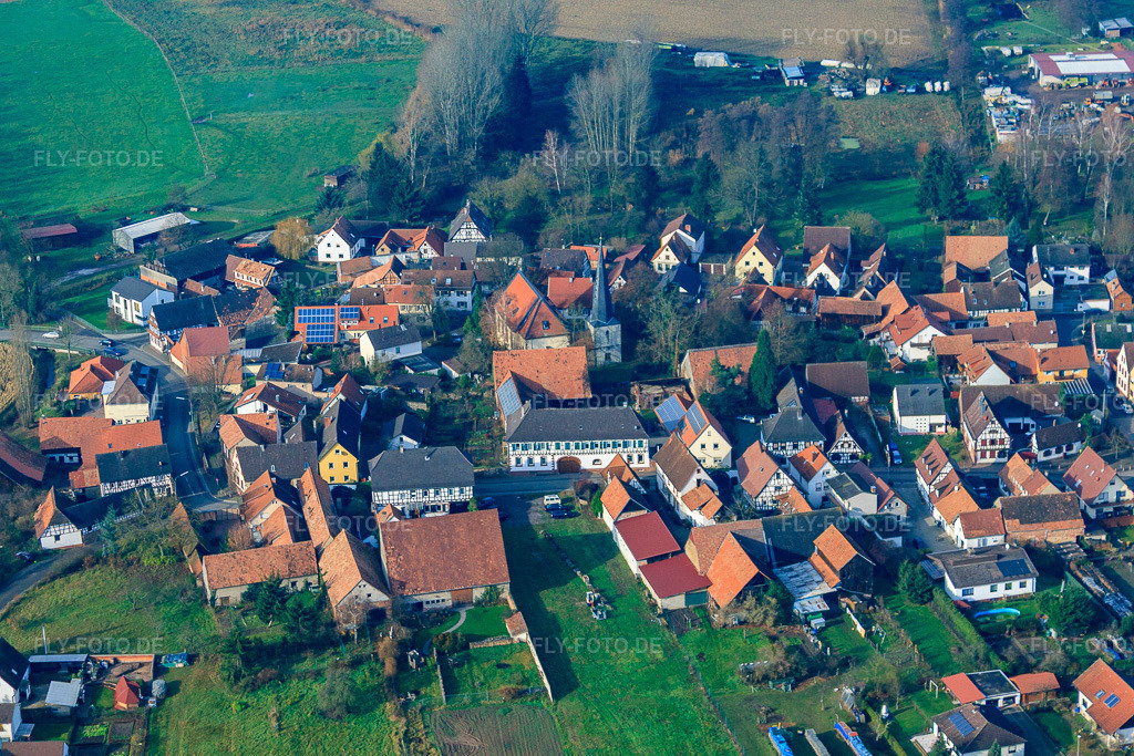 Luftbild: Hauptstr in Barbelroth im Bundesland Rheinland-Pfalz in Deutschland. Foto: IMG_35543.jpg vom 20.11.2010 durch Werner Riehm/FLY-FOTO.de