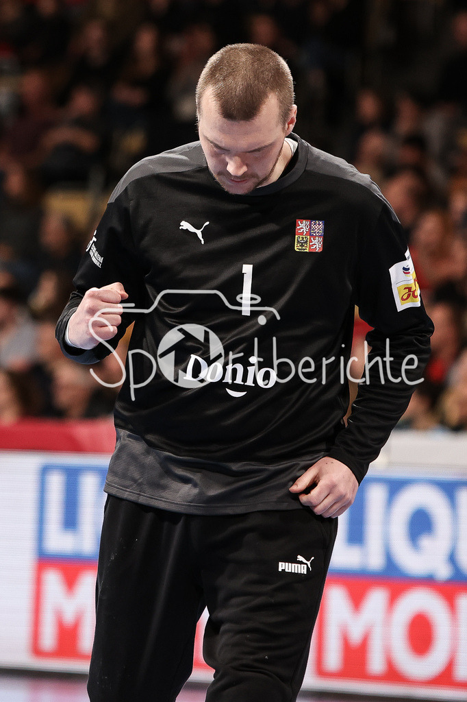 Tschechien - Griechenland | Tomas MRKVA (CZE #1) freut sich ueber einen gehaltenen Ball / Freude /Jubel