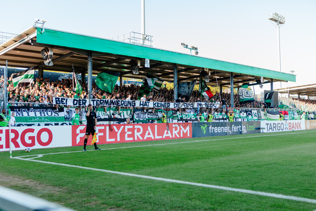 DFB-Pokal 2025/2026, 1. Runde: SC Preußen Münster - Hertha BSC Berlin | Münster, 18.08.2025: DFB-Pokal 2025/2026, 1. Runde, SC Preußen Münster gegen Hertha BSC Berlin im LVM-Preußenstadion in Münster.(Foto: sportfotografie.ms | Markus Paletta) - Realisiert mit Pictrs.com