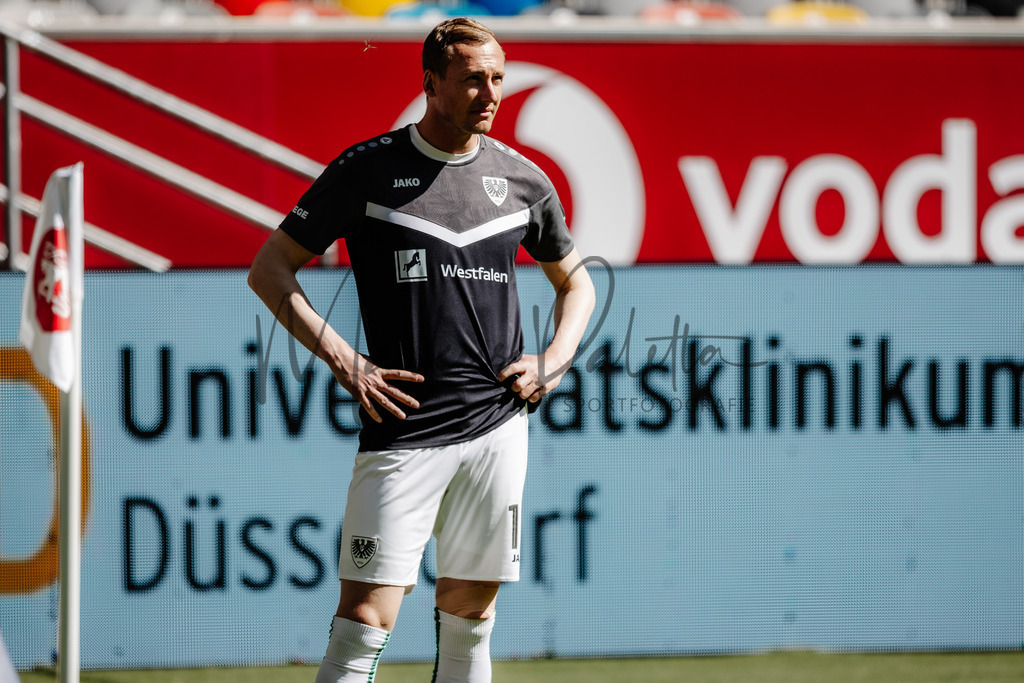 2. Bundesliga, Saison 2024/25, 28. Spieltag: Fortuna Düsseldorf - SC Preußen Münster | Düsseldorf, 05.04.2025: 2. Bundesliga, 28. Spieltag, Fortuna Düsseldorf gegen SC Preußen Münster in der Merkur Spiel-Arena in Düsseldorf. Foto: sportfotografie.ms | Markus Paletta - Realisiert mit Pictrs.com