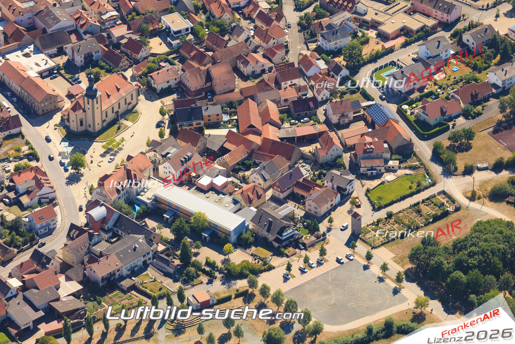 Luftbild von  Sand-am-main - Luftaufnahme wurde 2015 von https://frankenair.de mittels Flugzeug (keine Drohne) erstellt - die Geschenkidee