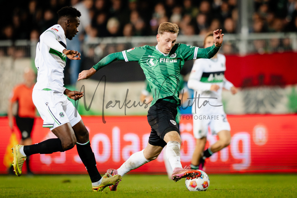 2. Bundesliga, Saison 2025/26, 15. Spieltag: SC Preußen Münster - Hannover 96 | Münster, 05.12.2025: 2. Bundesliga, 15. Spieltag, SC Preußen Münster gegen Hannover 96 im LVM-Preußenstadion in Münster. Foto: sportfotografie.ms | Markus Paletta - Realisiert mit Pictrs.com