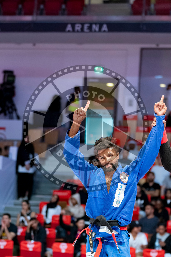 20231106PBB1072 | Fighters compete during the AJP World Master Championship in the Mubadala Arena in Abu Dhabi, Arab United Emirates, on November 6, 2023.