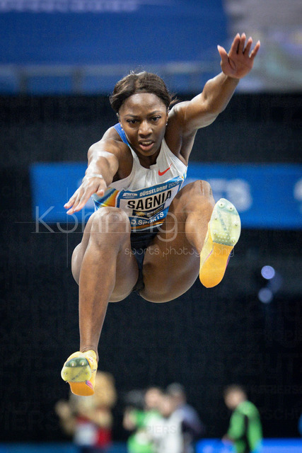 ISTAF Indoor; Duesseldorf, 24.01.2026 | DUESSELDORF, GERMANY - JANUARY 24:  Long jumper Khaddi Sagnia (SWE) during the ISTAF Indoor Dusseldorf at PSD Bank Dome on January 24, 2026 in Duesseldorf, Germany. 