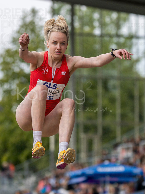 Deutsche Leichtathletik-Meisterschaften; Bochum-Wattenscheid, 26.07.2026 | Imke Daalmann (TSV Bayer o4 Leverkusen), Weitsprung; Deutsche Leichtathletik-Meisterschaften am 26.07.2026 im Lorheide-Stadion, Bochum-Wattenscheid (Nordrhein-Westfalen).