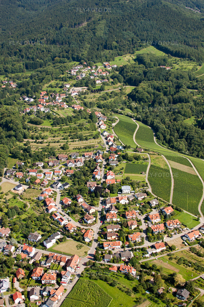 Luftbild: Bühl-Kappelwindeck im Ortsteil Neusatz in Bühl im Bundesland Baden-Württemberg in Deutschland. Foto: IMG_31457.jpg vom 09.08.2010 durch Werner Riehm/FLY-FOTO.de