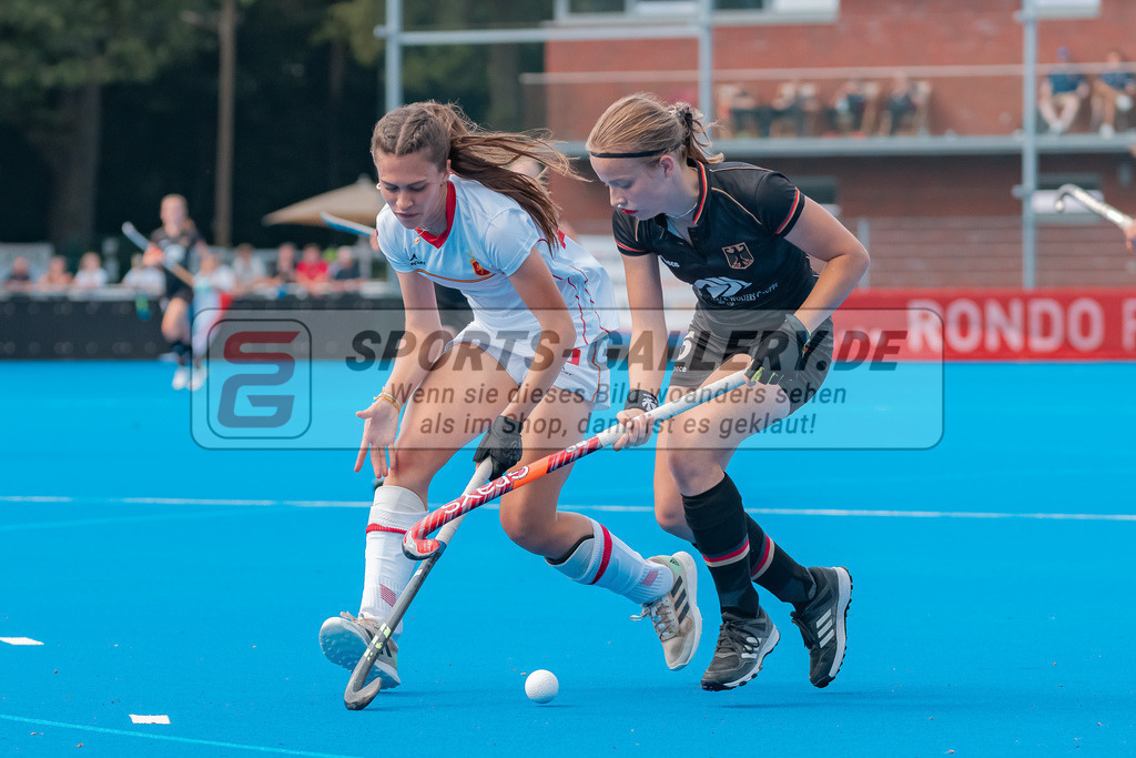 HK_20230715_102673 | Euro Hockey WU18 SF2 Spain vs Germany Championship Girls &amp; Boys am 15.7.2023 CHTC , Krefeld ,