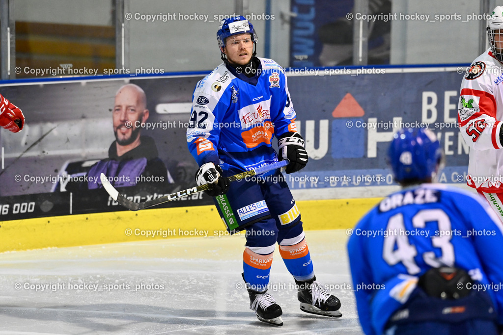 ESC Steindorf vs. ESV Ferlach  | #92 Ratz Patrick ESC Steindorf, ESC Steindorf vs. ESV Ferlach , ESC Steindorf vs. ESV Ferlach  am 15.02.2026 in Steindorf (Ossiachersee Halle), Austria, (Photo by Bernd Stefan)