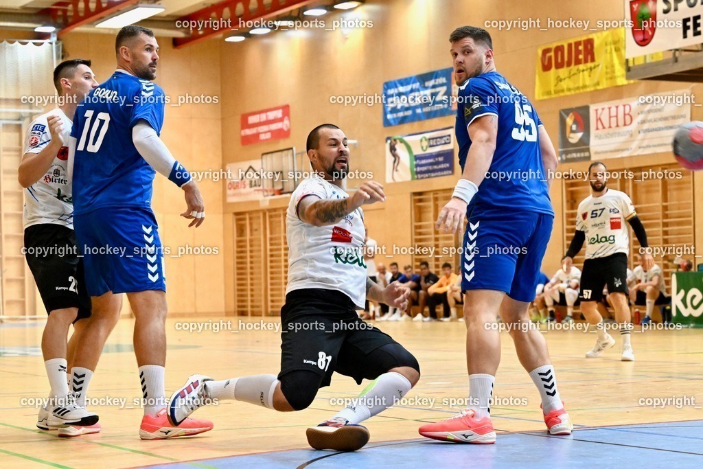 SC Ferlach vs. RK Zagreb 24.8.2023 | #81 Milicevic Adrian, #23 Kocbek Jure, #10 Jakov Gojun, #95 Matic Suholeznik