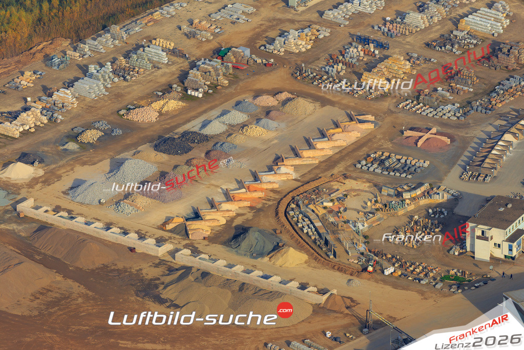 Die Luftaufnahme der Stadt Breitengüßbach wurde vom UL-Flugzeug heraus erstellt ( keine Drohne )- hohe Auflösung für beste Qualität