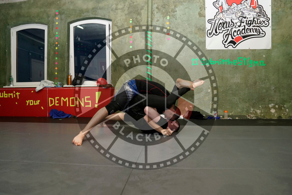 20240413PBB7730 | Fighters compete during the Grapplethon 24hours of rolling for a reason in Hamburg, Germany, on April 13, 2024.